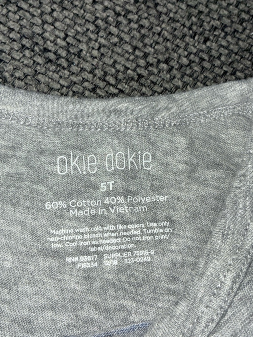 okie dokie Gray Heather Boys' Crewneck Tee - 5T